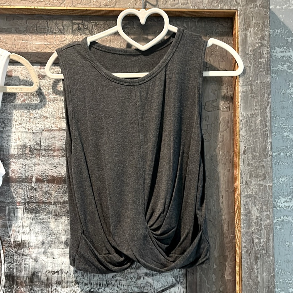 Alo Yoga Cover Tank, grey, Size S